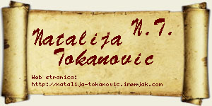 Natalija Tokanović vizit kartica